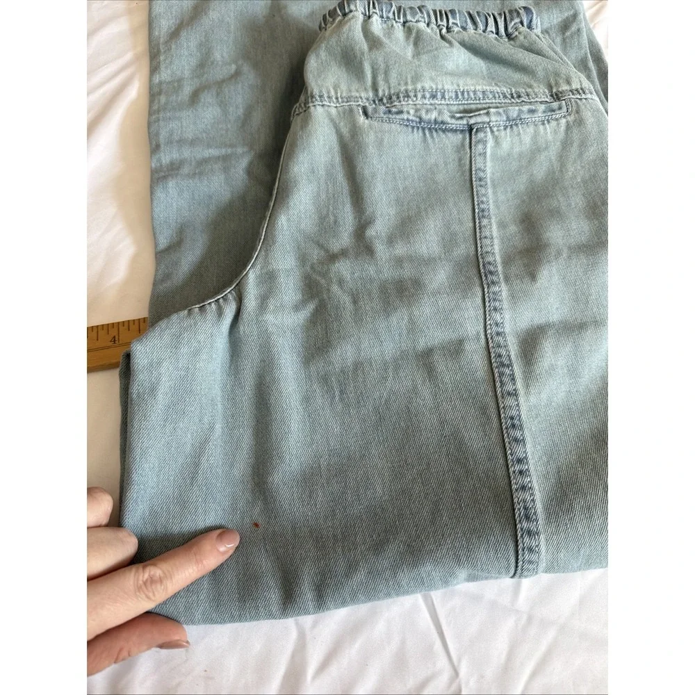 Free People Veritas Wide Leg Jeans Size Small Drawstring‎ Oversized $128
